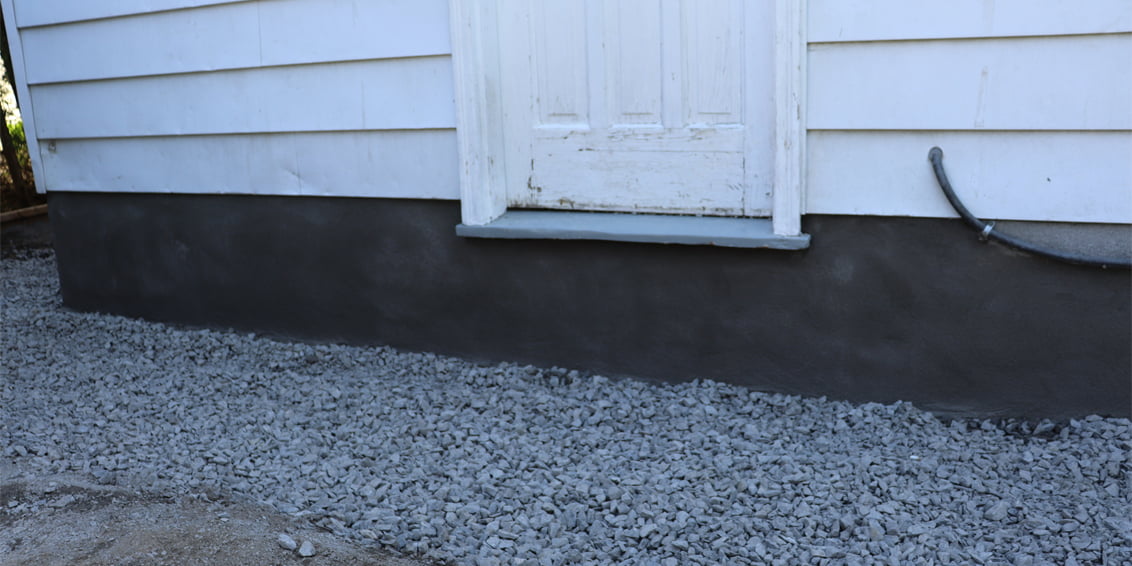 Block foundation Backfilled