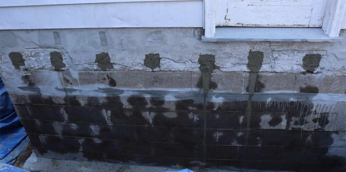 Block foundation Concrete Pour